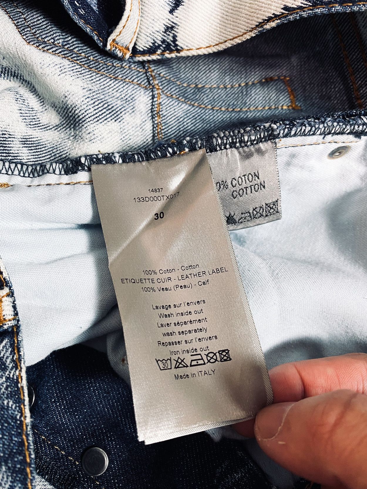 Dior DIOR HOMME Acid Wash Jeans Size US 30 / EU 46 - 4 Thumbnail