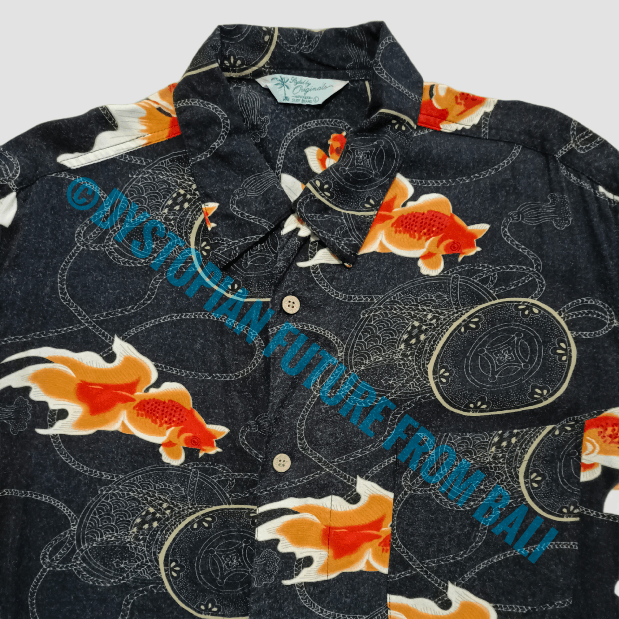 Vintage Vintage Styled By Originals Hawaiian Surf Goldfish Shirt Size US L / EU 52-54 / 3 - 3 Thumbnail