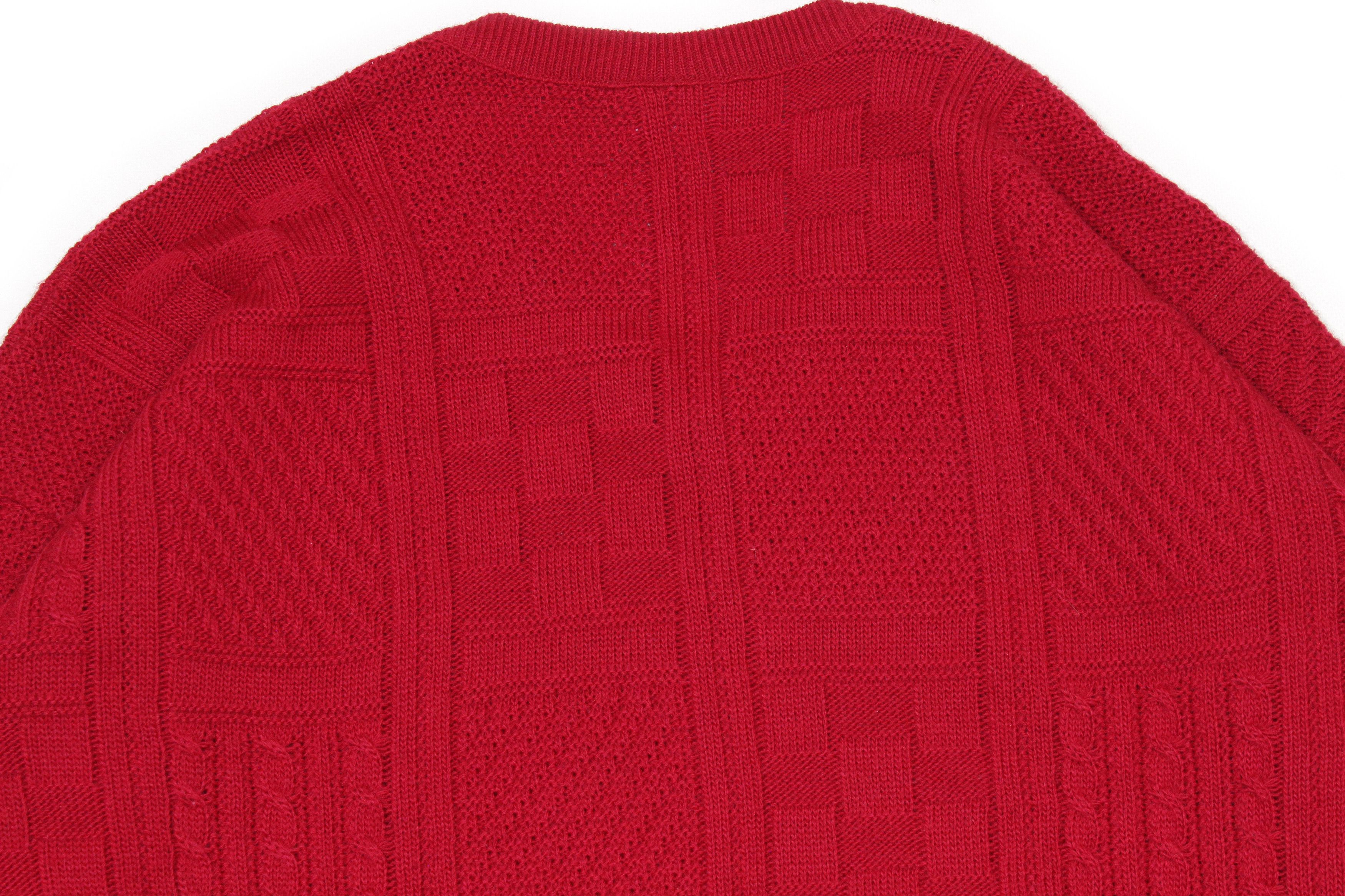Lacoste 90S Logo Wool Acryl Knit Vintage Size US L / EU 52-54 / 3 - 4 Thumbnail