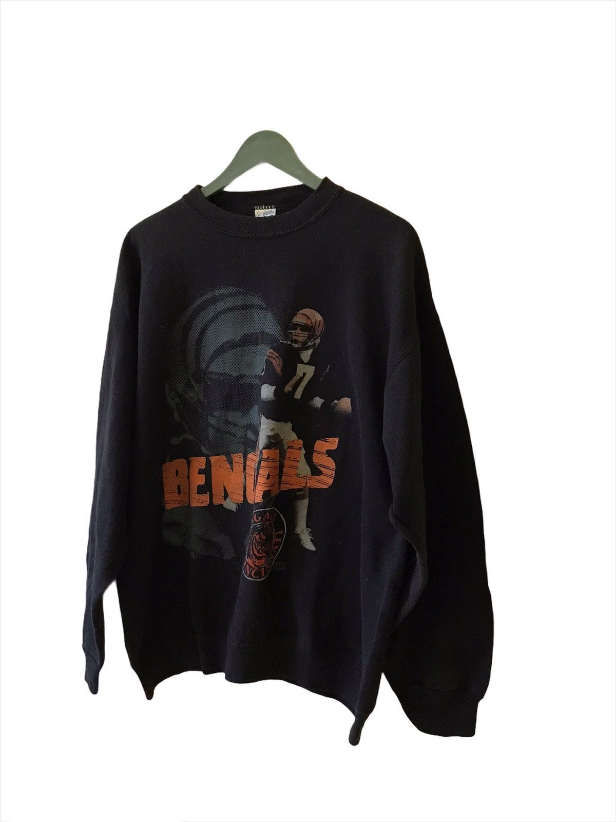 NFL × Vintage Vintage Cincinnati Bengals Season Boomer Esiason Sweatshirt Size US XL / EU 56 / 4 - 2 Thumbnail