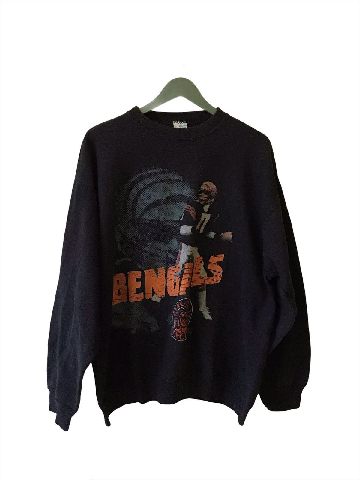 NFL × Vintage Vintage Cincinnati Bengals Season Boomer Esiason Sweatshirt Size US XL / EU 56 / 4 - 1 Thumbnail