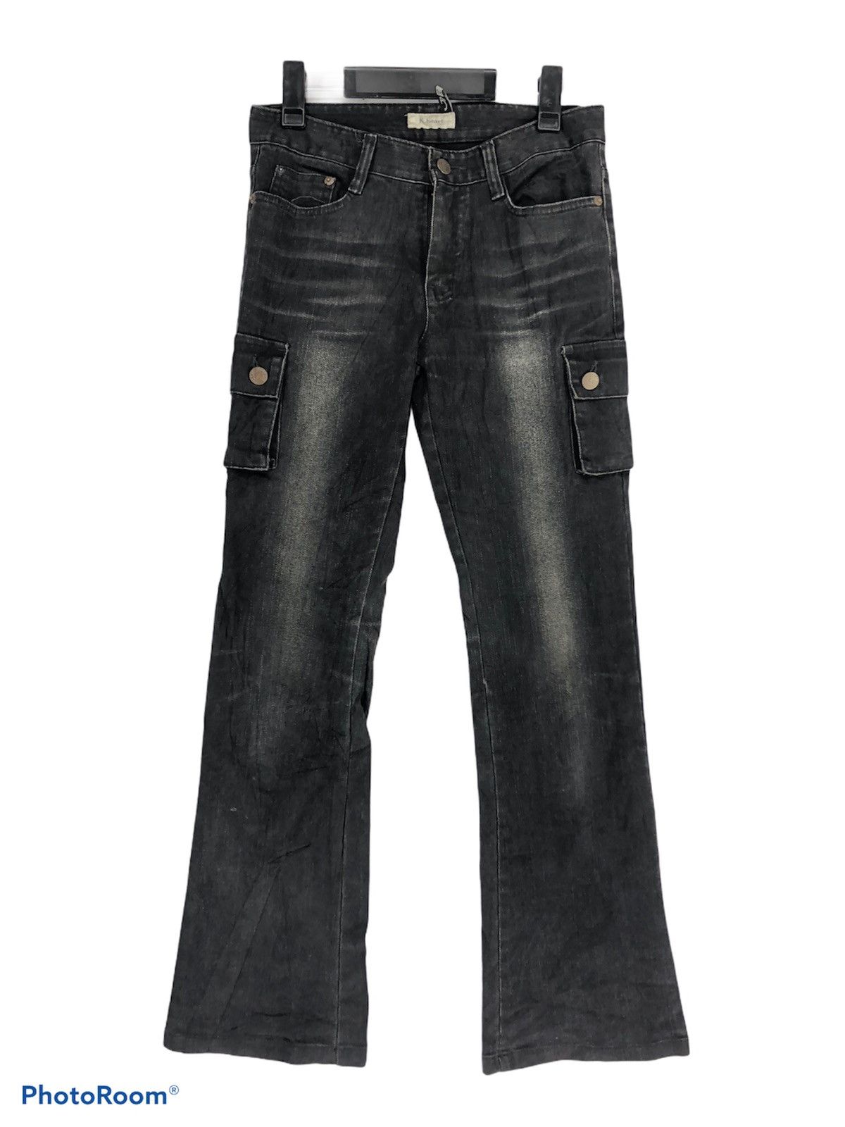 Japanese Brand K heart denim cargo multipockets utility pants Size US 28 / EU 44 - 1 Thumbnail