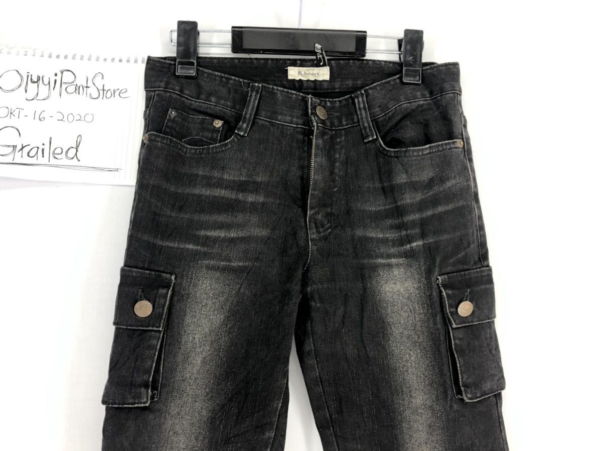 Japanese Brand K heart denim cargo multipockets utility pants Size US 28 / EU 44 - 4 Thumbnail