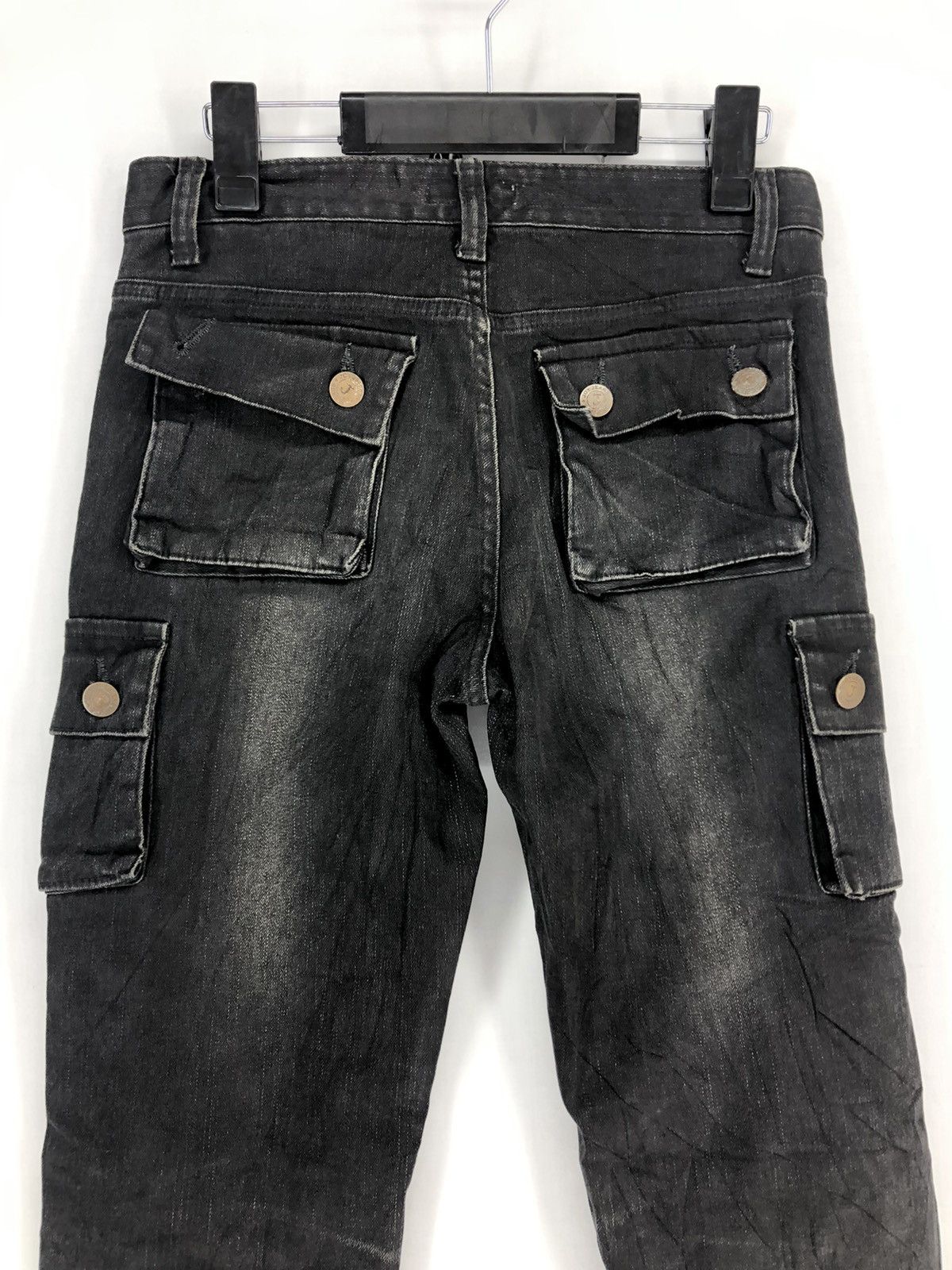 Japanese Brand K heart denim cargo multipockets utility pants Size US 28 / EU 44 - 5 Thumbnail
