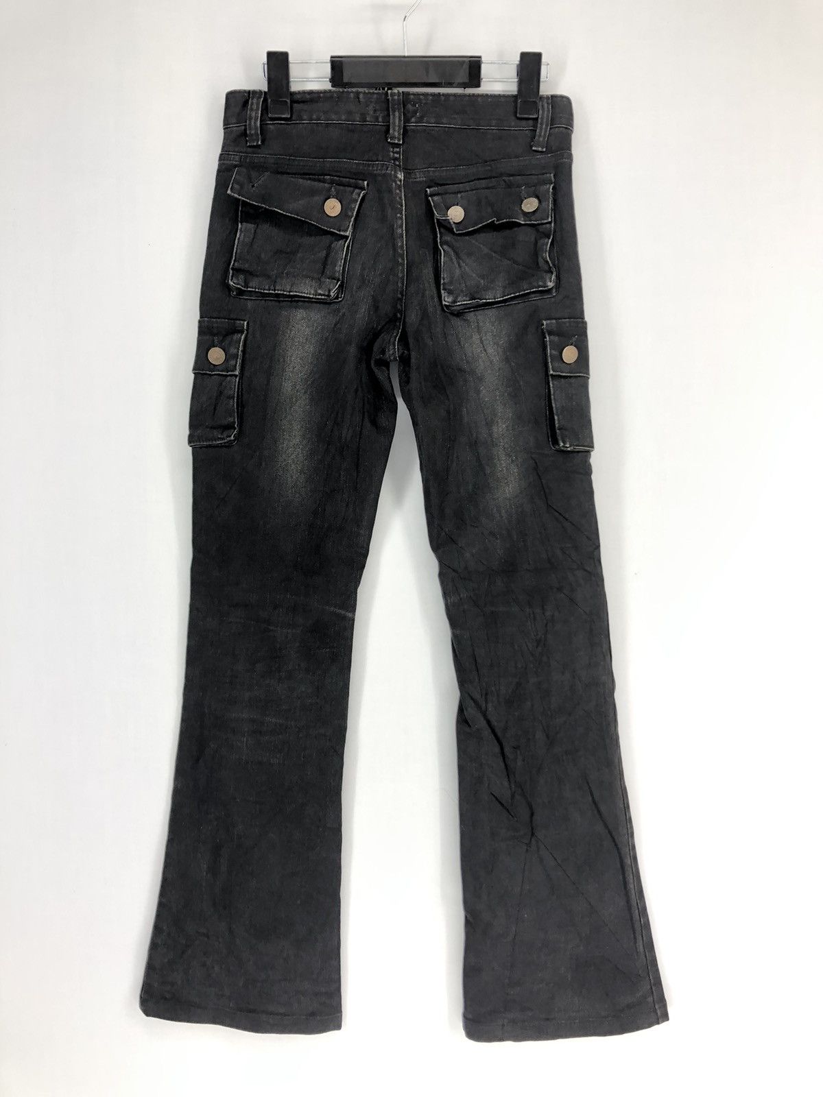 Japanese Brand K heart denim cargo multipockets utility pants Size US 28 / EU 44 - 2 Thumbnail
