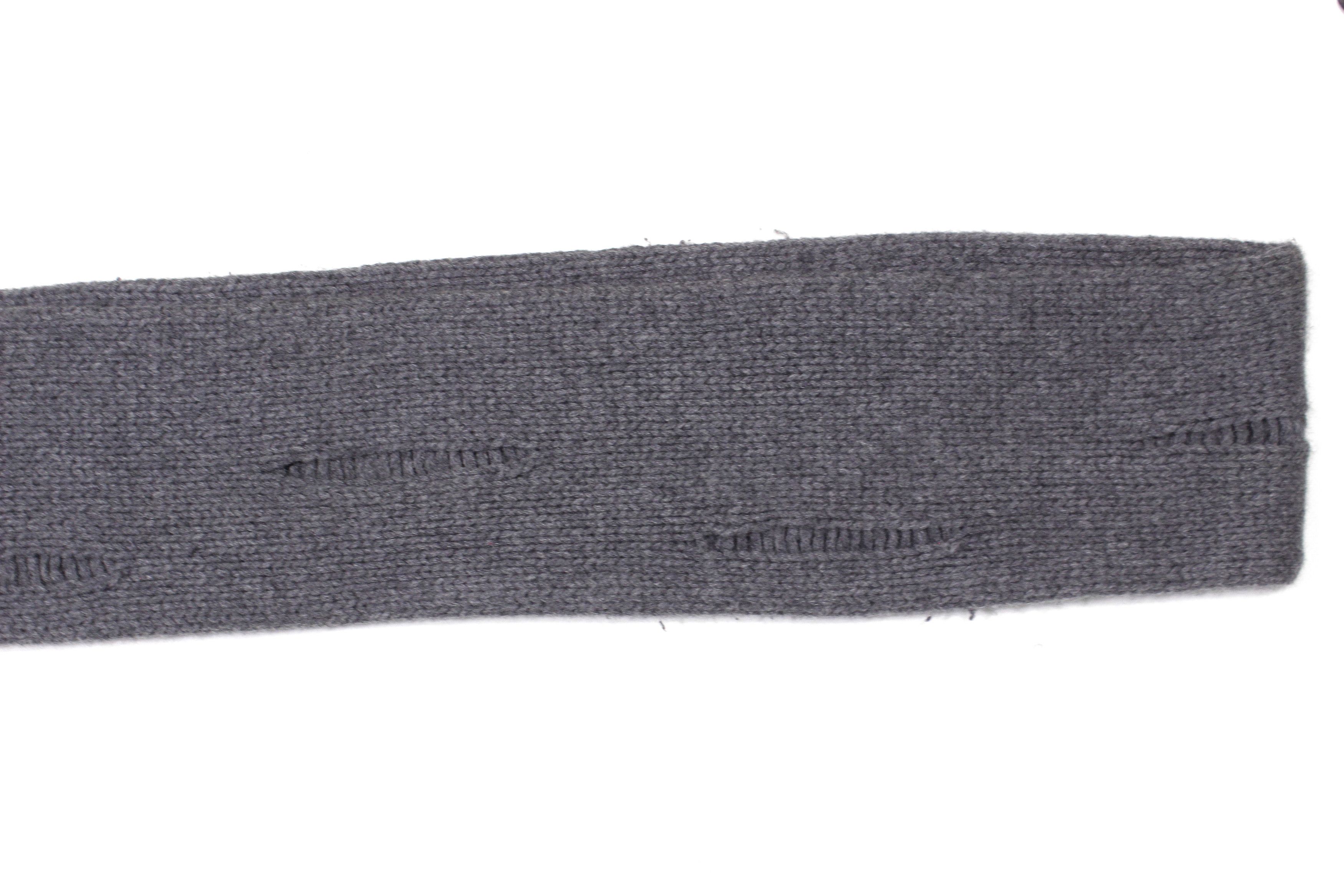 Neil Barrett Wool Ripped Knit Scarf Size ONE SIZE - 5 Thumbnail