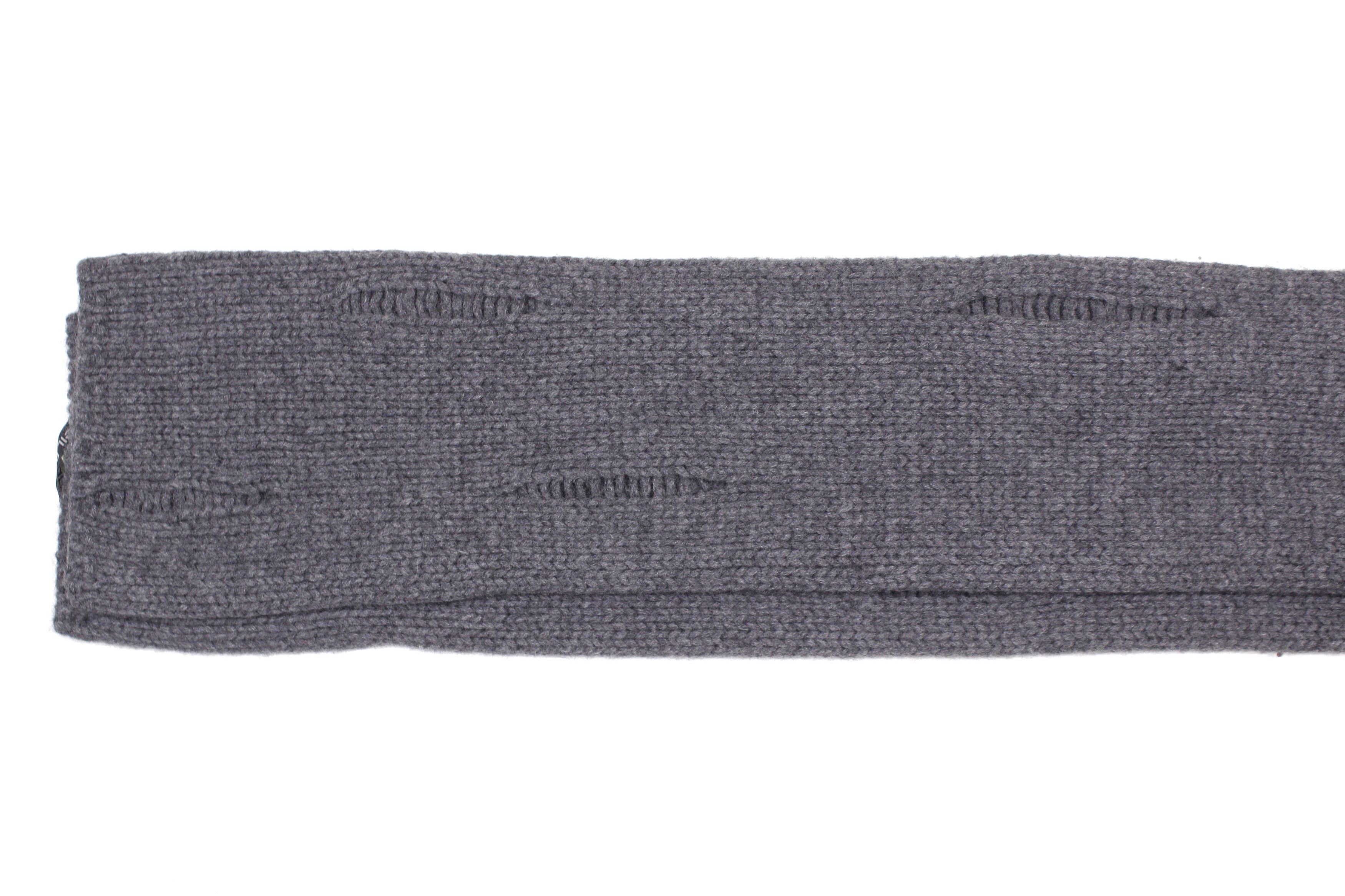 Neil Barrett Wool Ripped Knit Scarf Size ONE SIZE - 6 Thumbnail