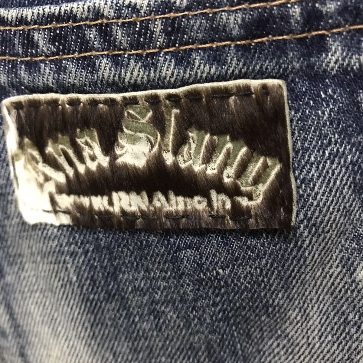 Japanese Brand Vintage RNA Inc. patchwork distressed denim Size US 32 / EU 48 - 8 Thumbnail