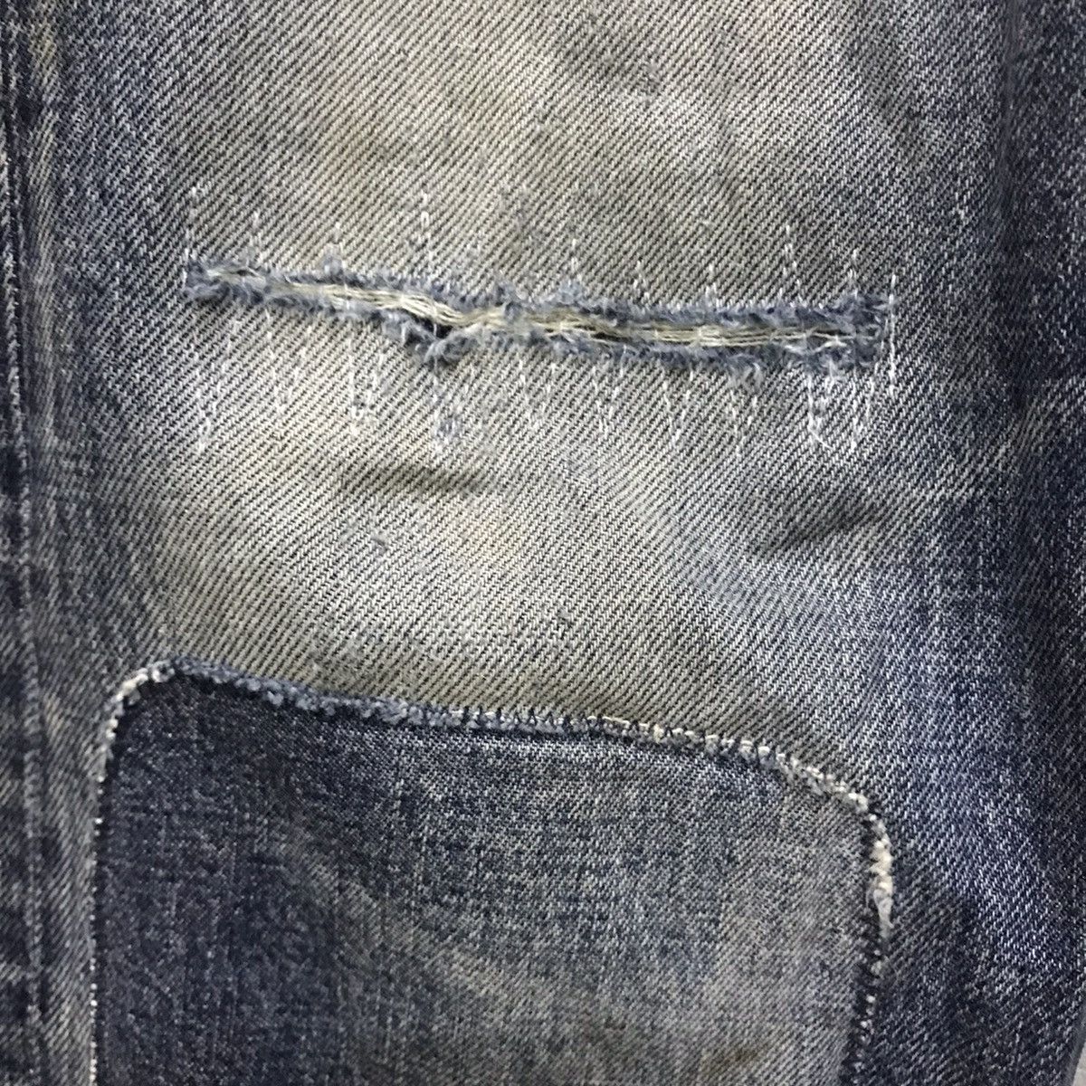 Japanese Brand Vintage RNA Inc. patchwork distressed denim Size US 32 / EU 48 - 10 Thumbnail