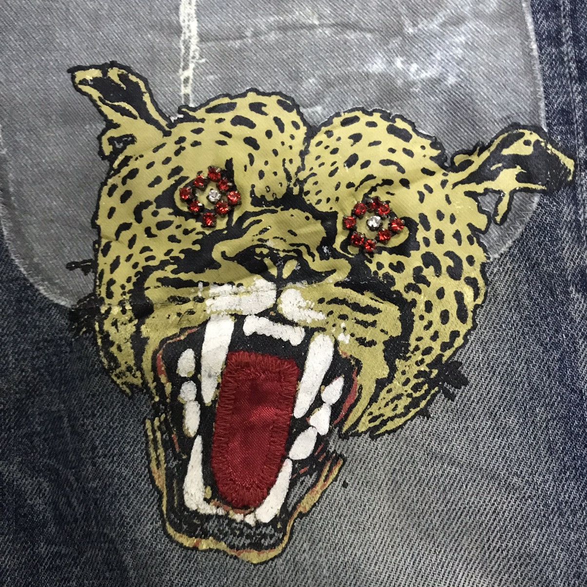 Japanese Brand Vintage RNA Inc. patchwork distressed denim Size US 32 / EU 48 - 7 Thumbnail