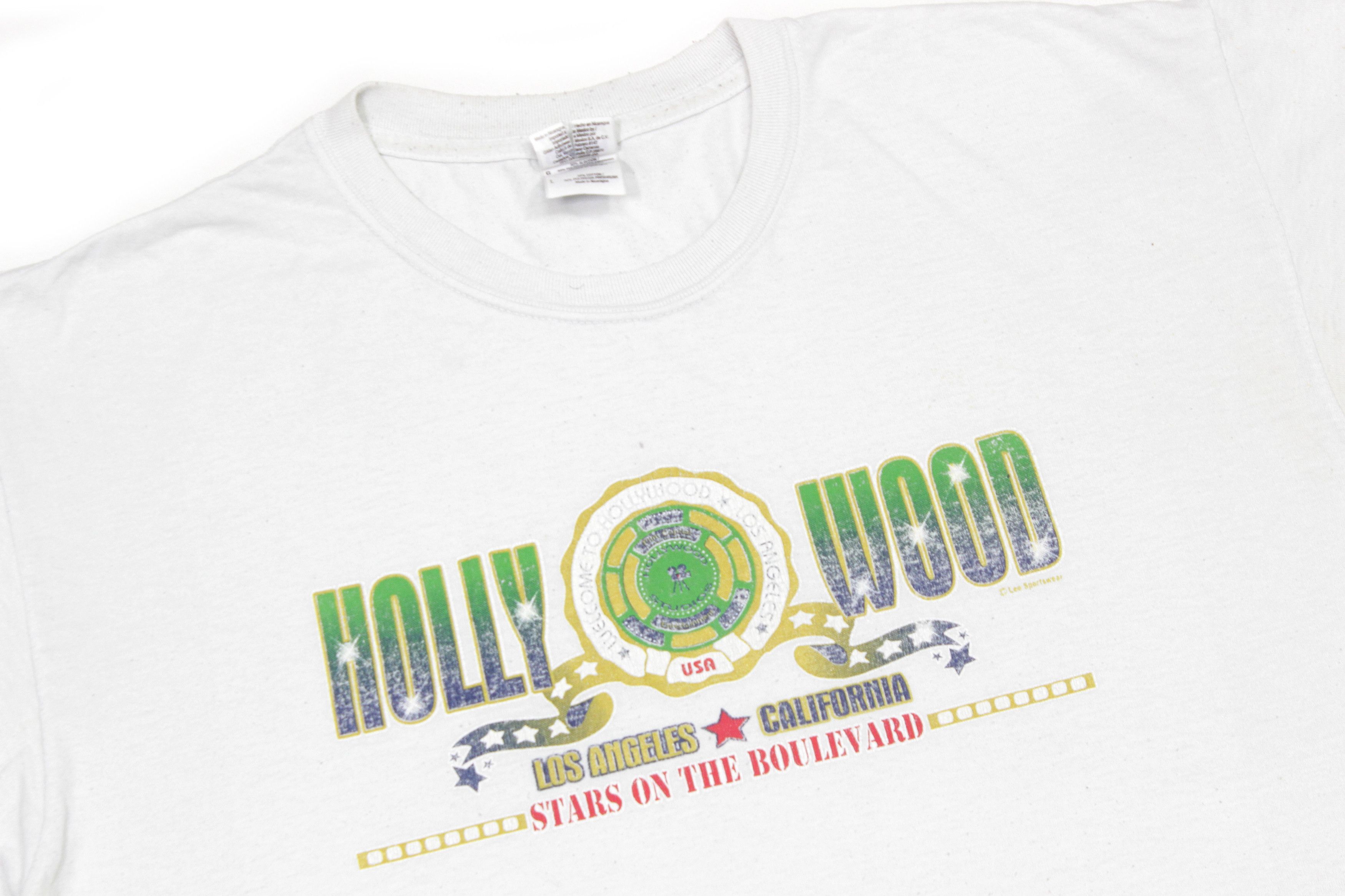 Vintage Hollywood 90S USA Logo T-Shirt Size US L / EU 52-54 / 3 - 3 Thumbnail