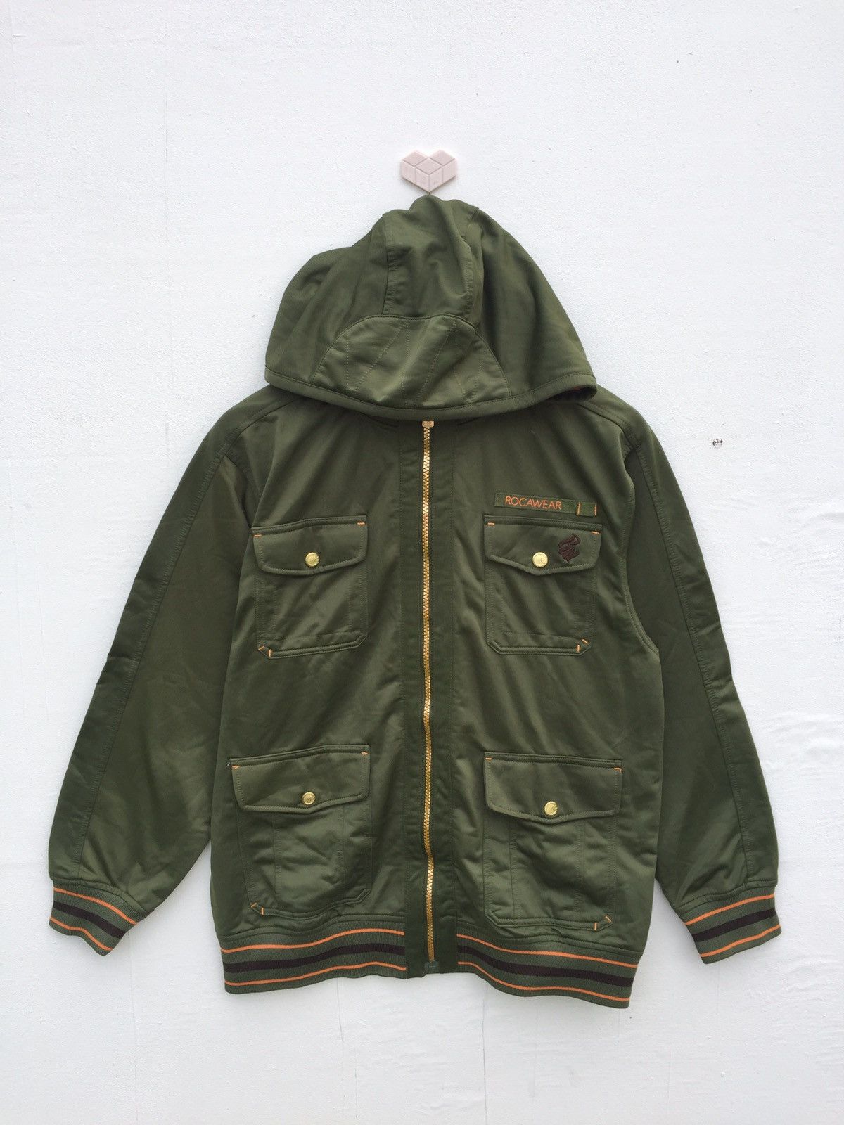 Rocawear Vintage Rocawear Classic Double Poket Zippier Hoodie Size US M / EU 48-50 / 2 - 1 Thumbnail
