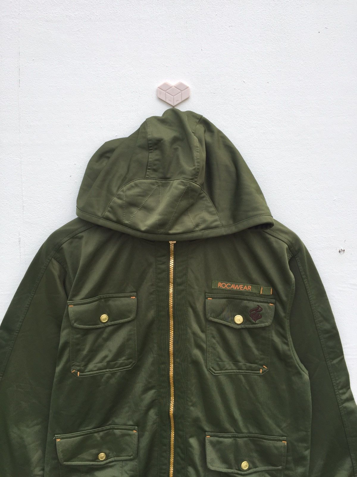 Rocawear Vintage Rocawear Classic Double Poket Zippier Hoodie Size US M / EU 48-50 / 2 - 2 Thumbnail