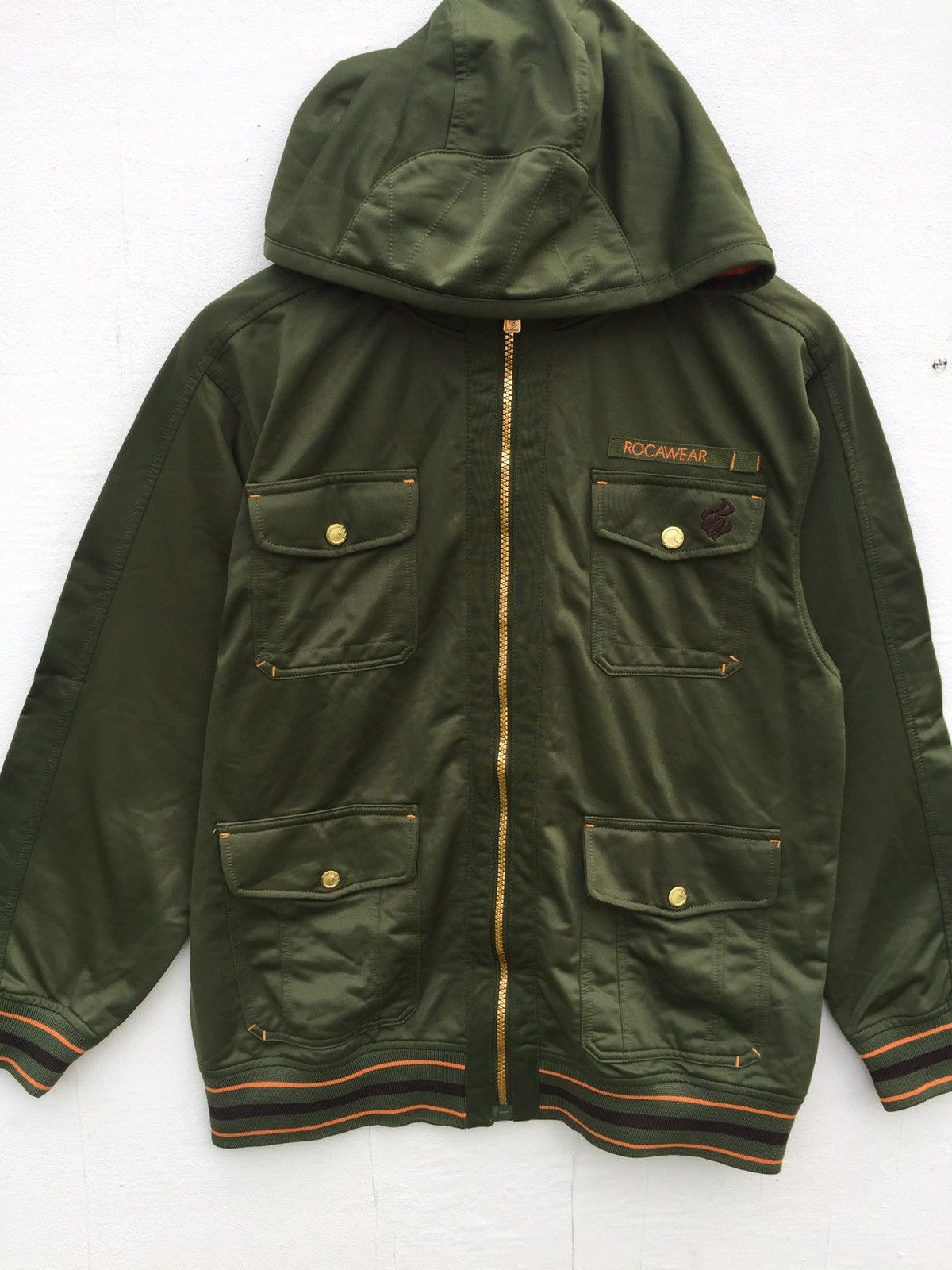 Rocawear Vintage Rocawear Classic Double Poket Zippier Hoodie Size US M / EU 48-50 / 2 - 3 Thumbnail