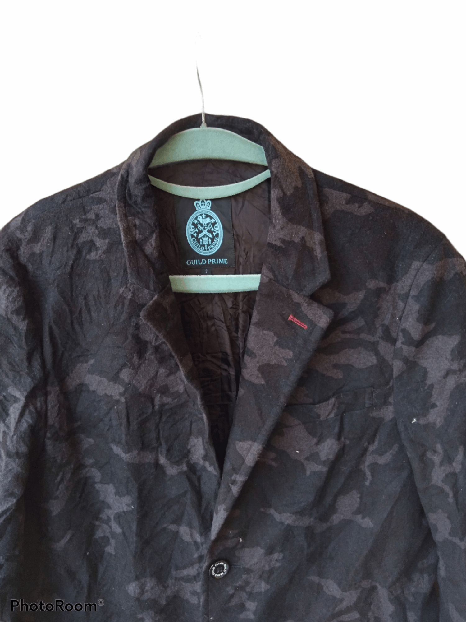 Japanese Brand GUILD PRIME CAMO LONG BLAZER Size US M / EU 48-50 / 2 - 3 Thumbnail