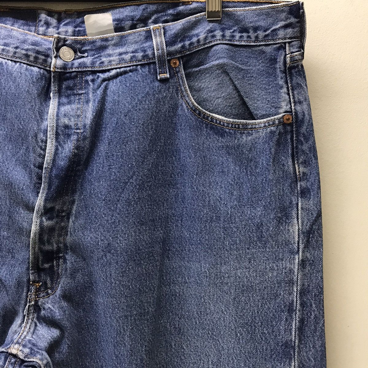 Levi's Vintage 90s Levis 501xx Denim Lightwash Nice Faded 42x41 Size US 42 / EU 58 - 5 Thumbnail