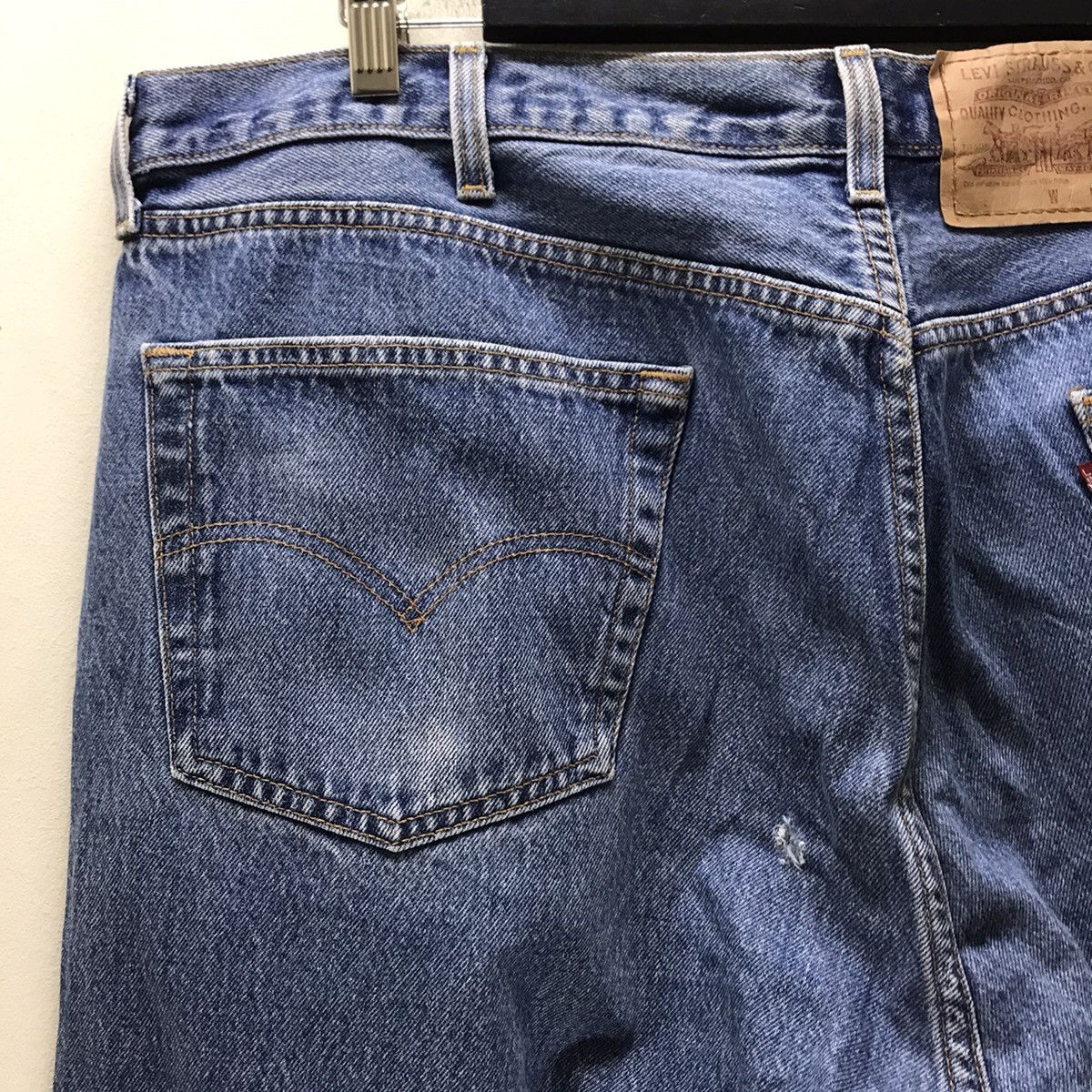 Levi's Vintage 90s Levis 501xx Denim Lightwash Nice Faded 42x41 Size US 42 / EU 58 - 12 Thumbnail