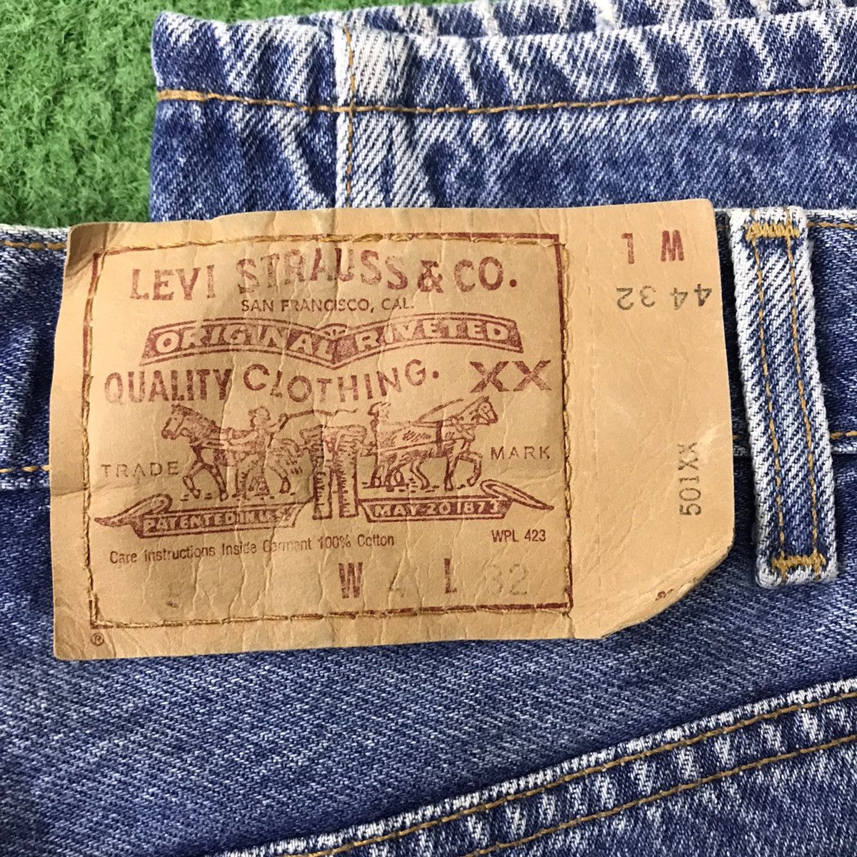 Levi's Vintage 90s Levis 501xx Denim Lightwash Nice Faded 42x41 Size US 42 / EU 58 - 19 Thumbnail