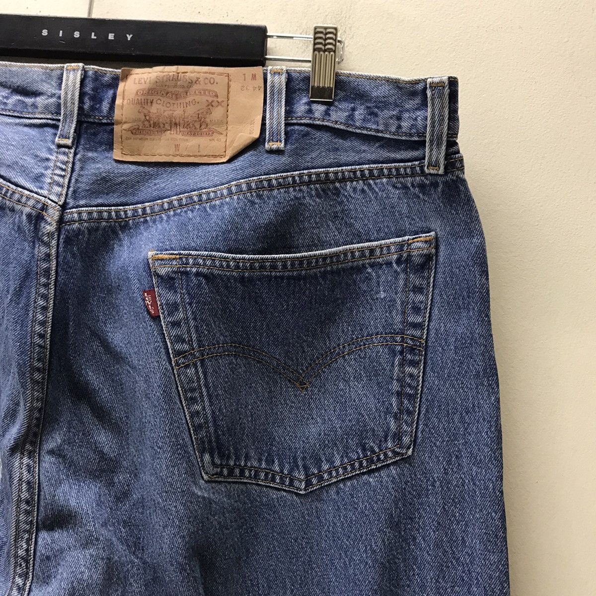 Levi's Vintage 90s Levis 501xx Denim Lightwash Nice Faded 42x41 Size US 42 / EU 58 - 13 Thumbnail