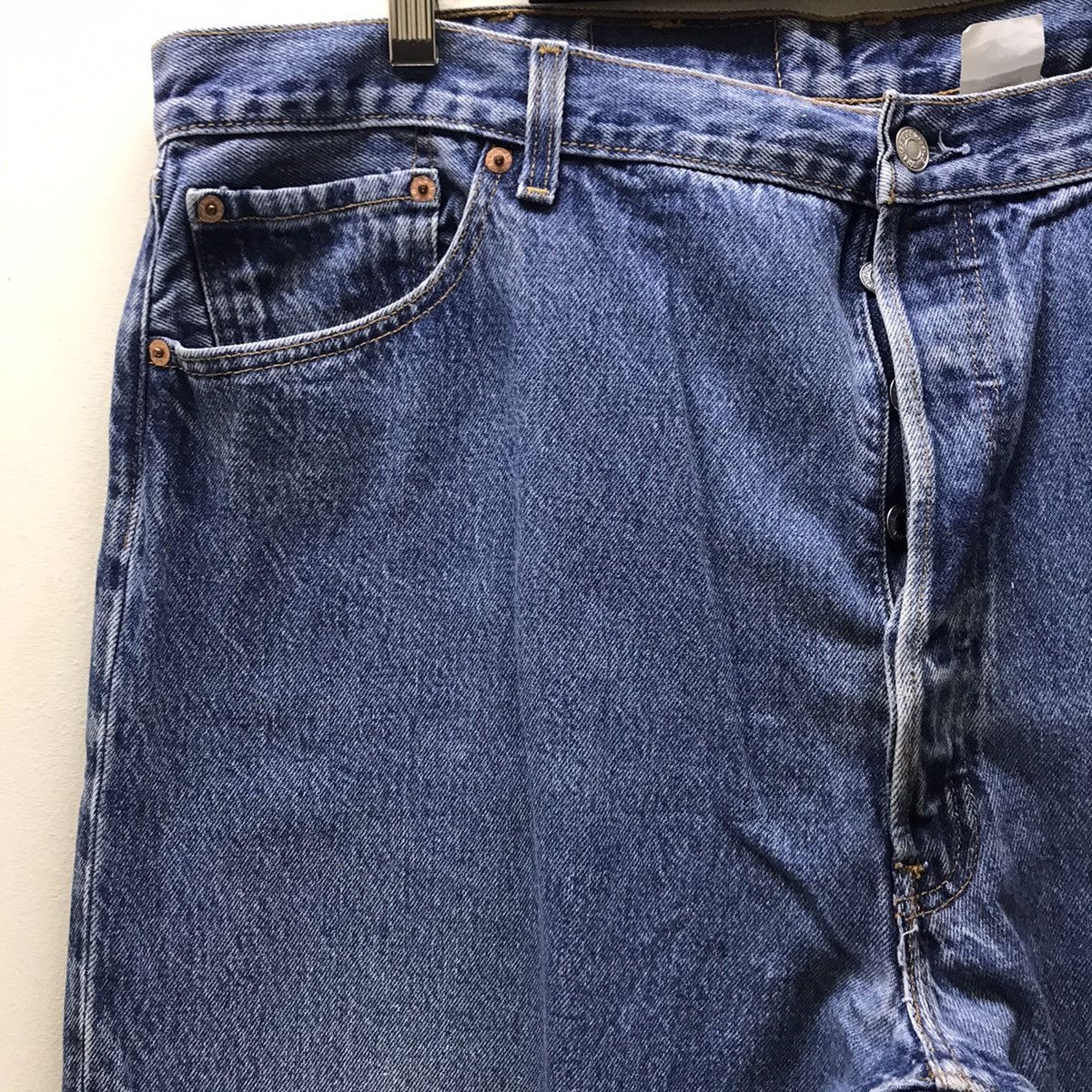 Levi's Vintage 90s Levis 501xx Denim Lightwash Nice Faded 42x41 Size US 42 / EU 58 - 4 Thumbnail
