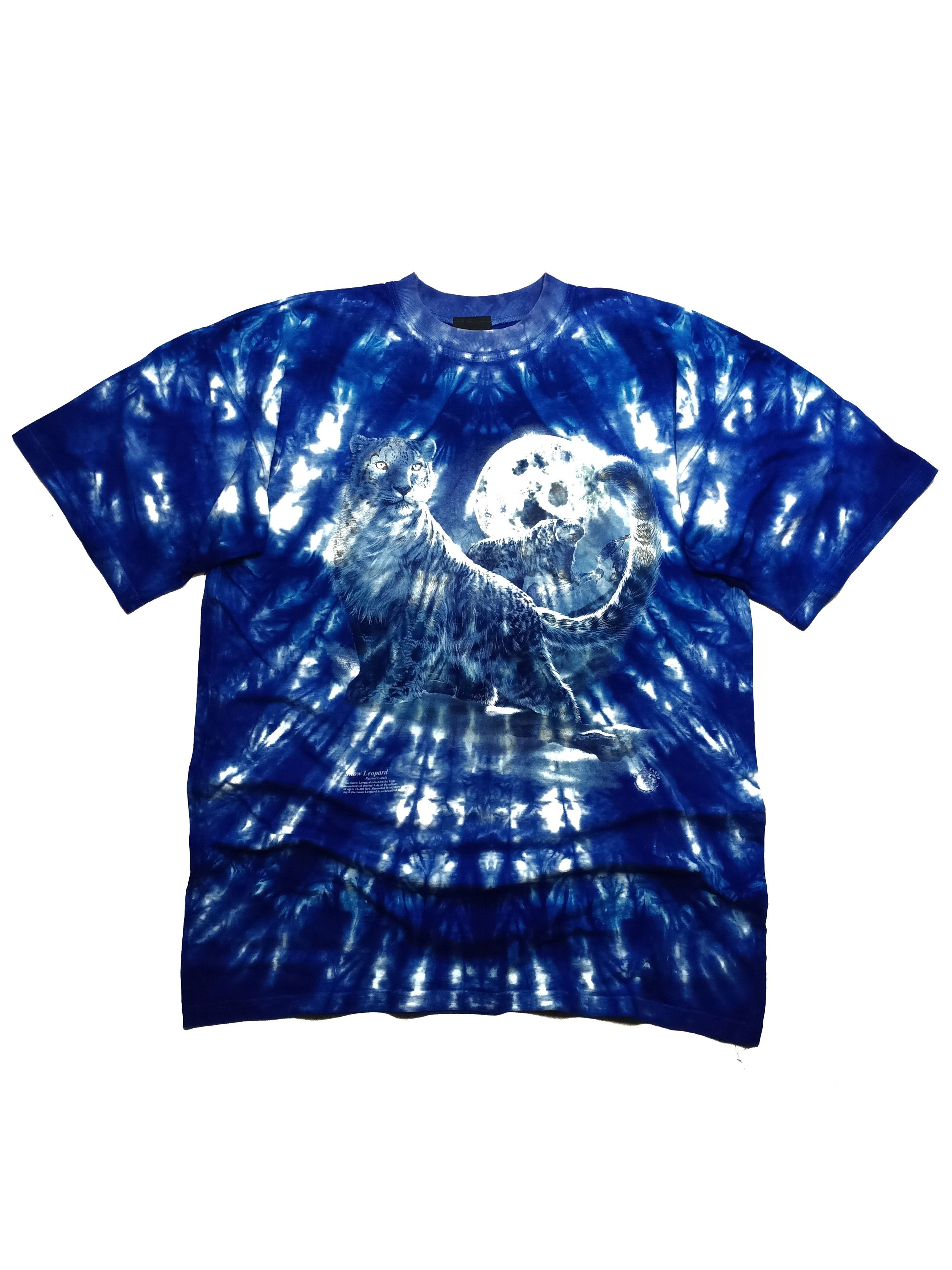 Animal Tee Planet Earth Snow Leopard Tie Dye Tshirt | Grailed