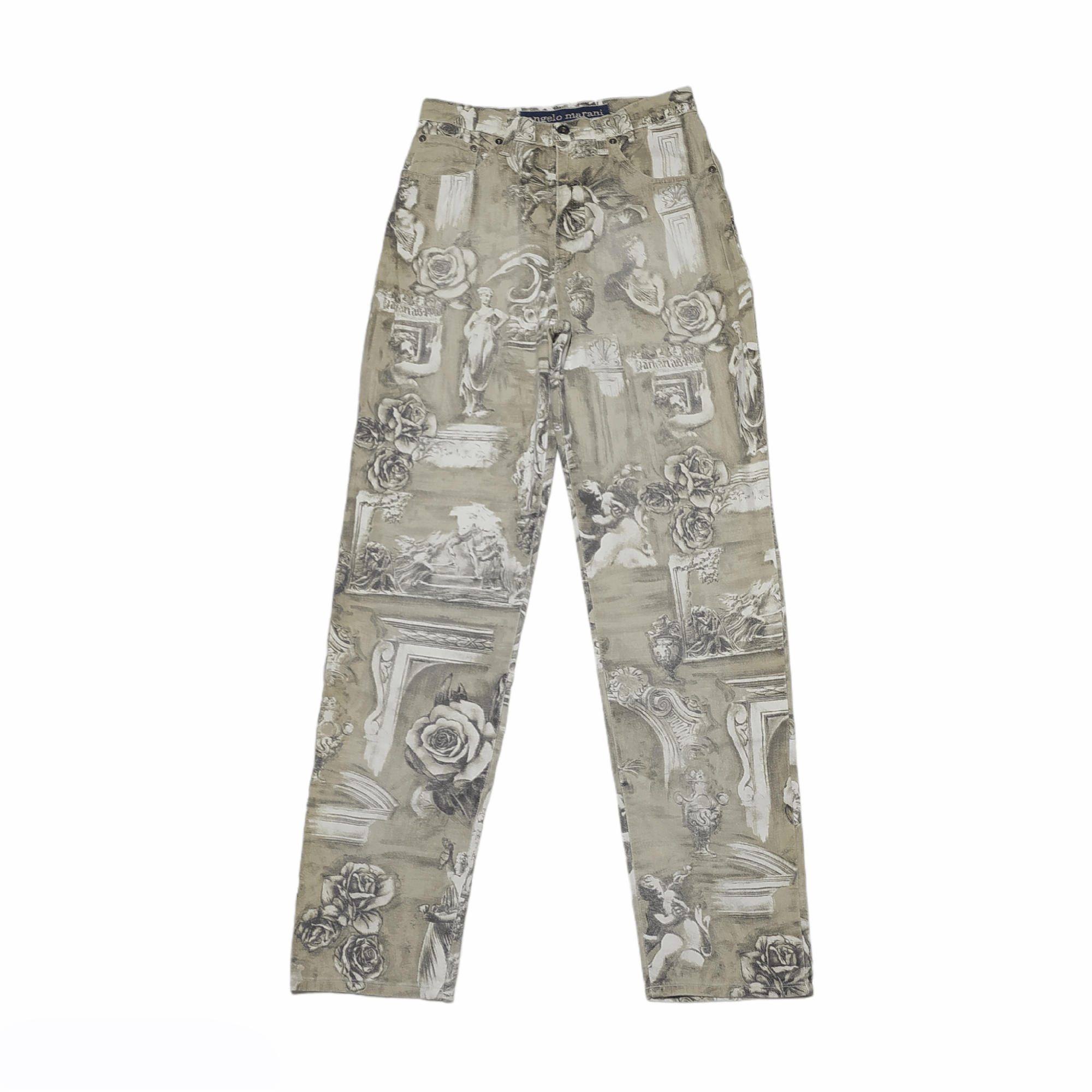 Angelo marani all over print renaissance art pants