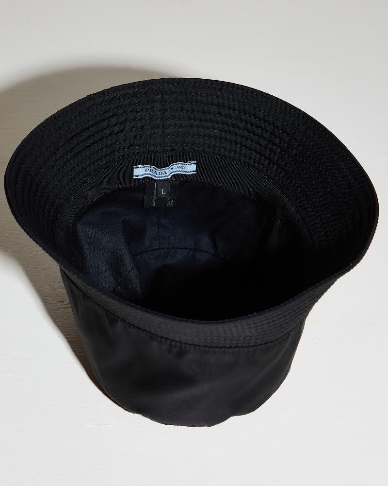 Prada Black Prada nylon bucket hat Size ONE SIZE - 5 Thumbnail