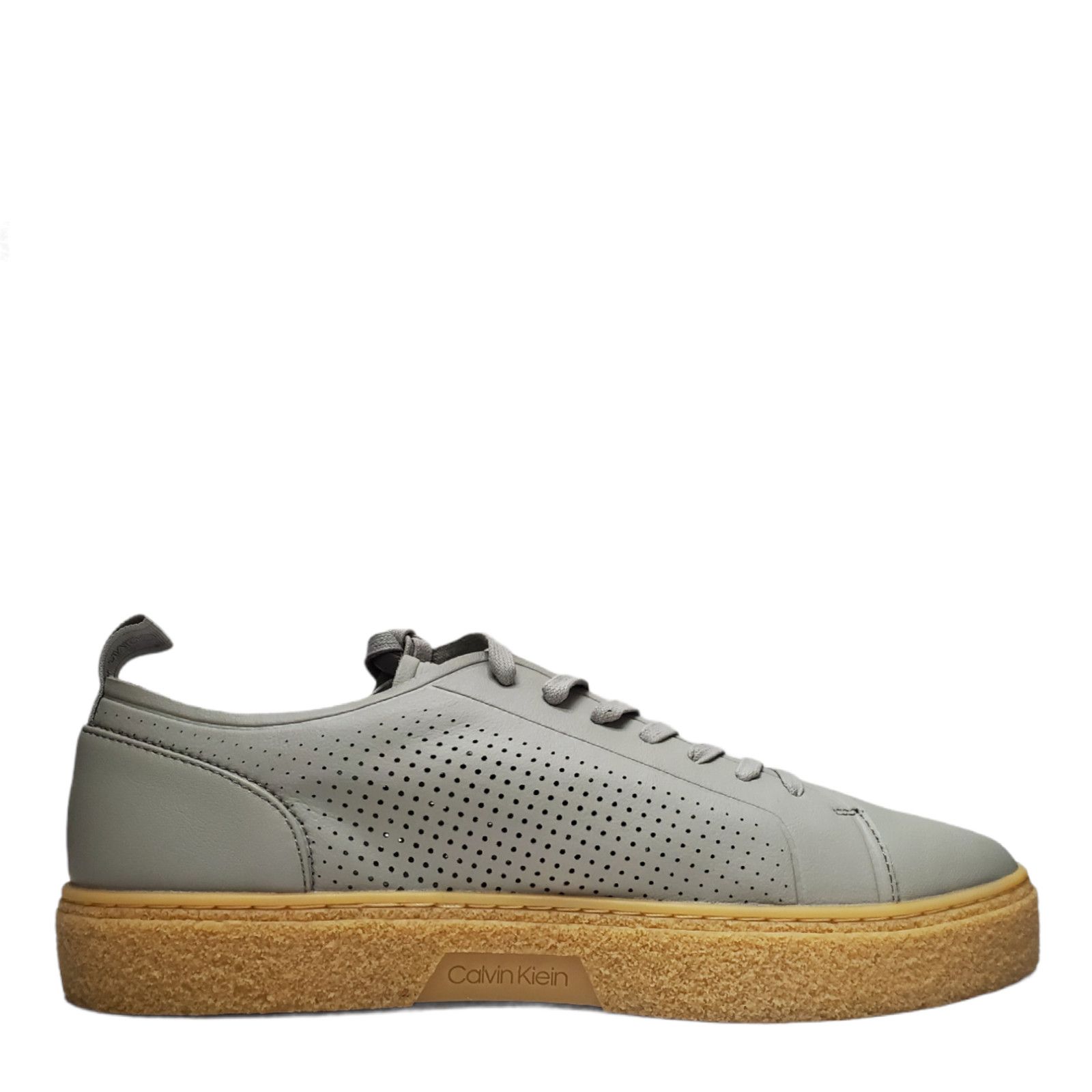 Calvin Klein Calvin Klein Mens Everett Small Grain Sneakers Leather Size US 9 / EU 42 - 3 Thumbnail