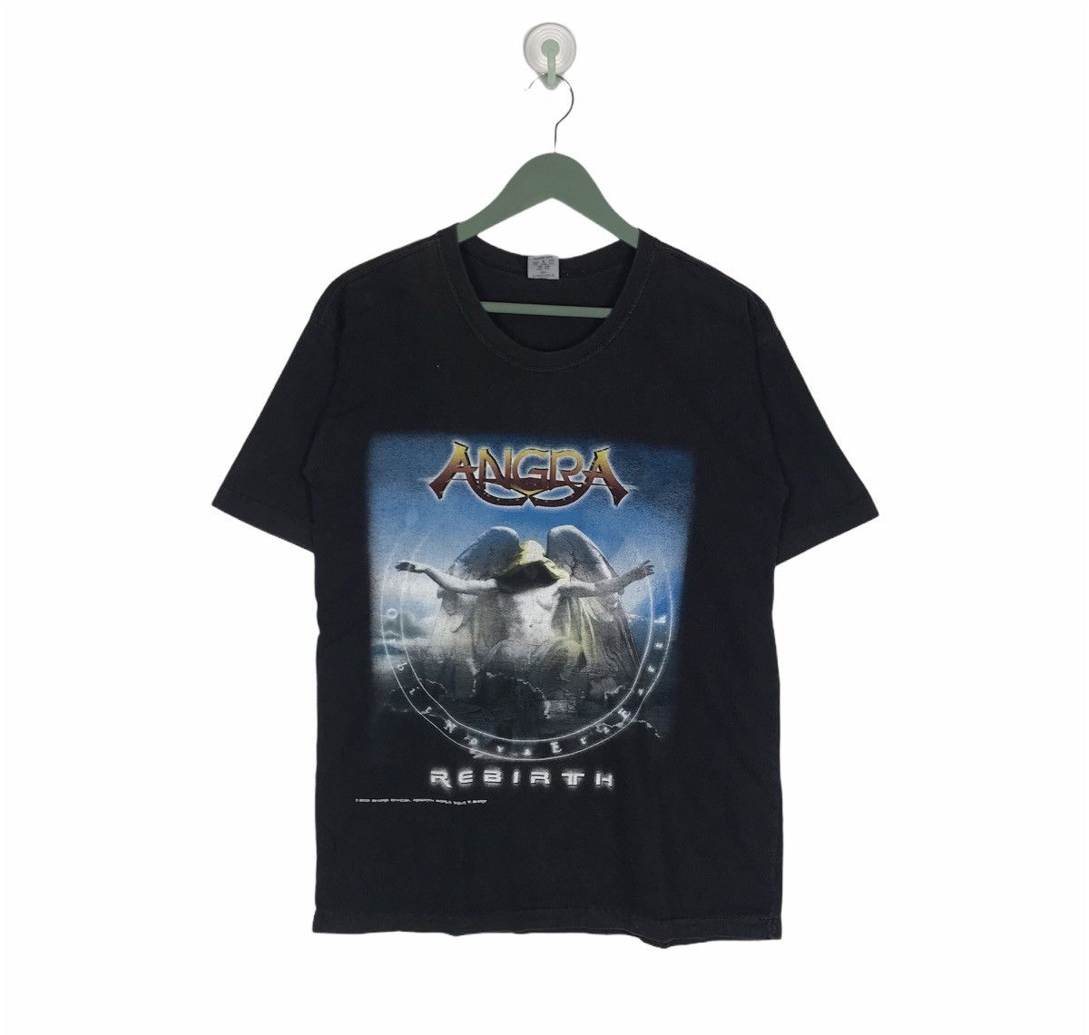 Band Tees Vtg 2001 Angra rebirth album promo tour metal band shirt Size US M / EU 48-50 / 2 - 1 Thumbnail