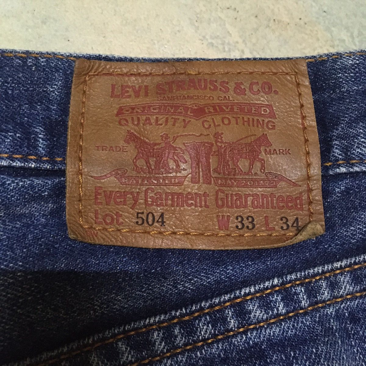 Levi's Vintage Levis Lot 504 Distressed Denim Jeans Size US 33 - 3 Thumbnail