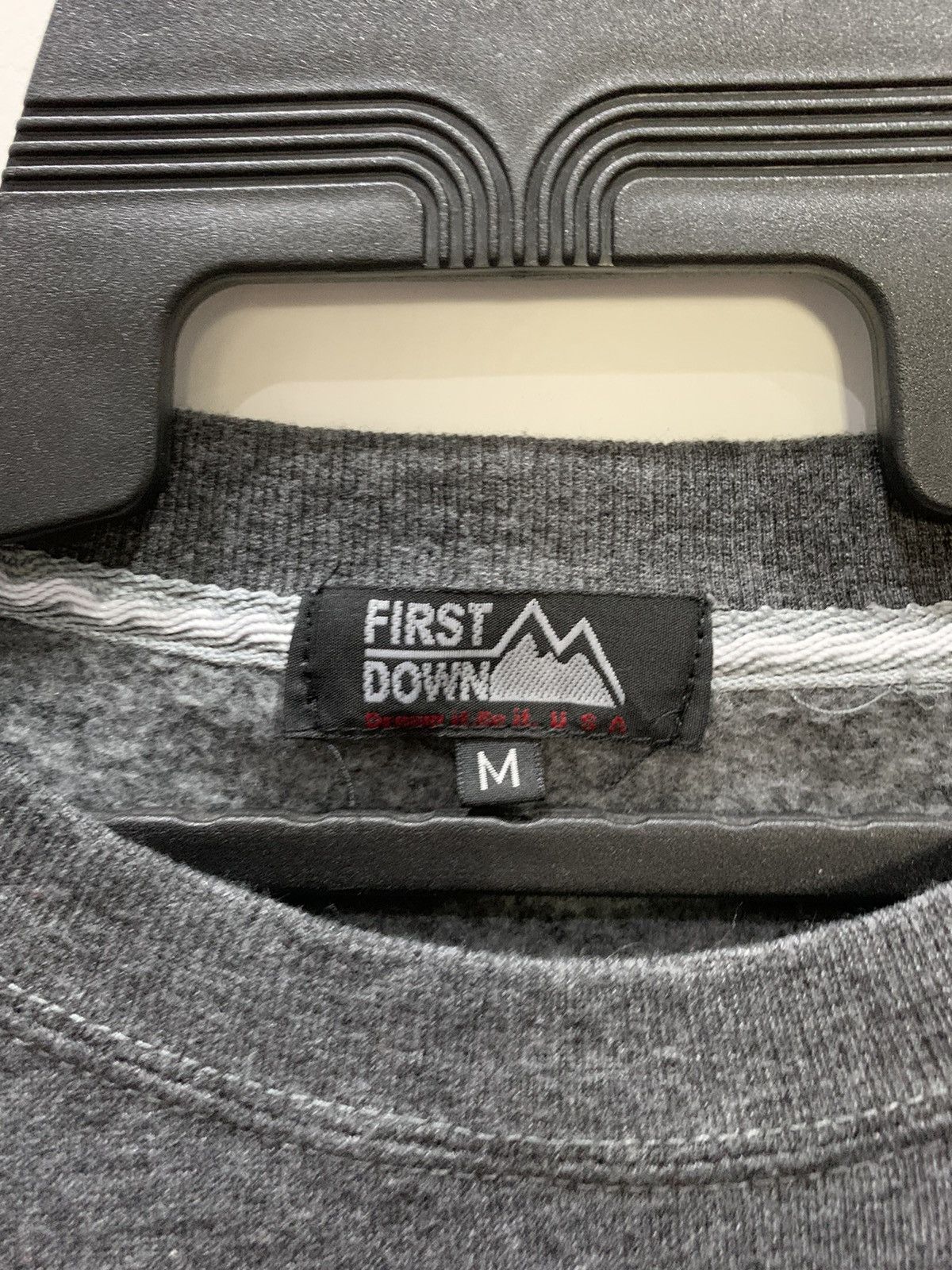 First MFG Co. × Japanese Brand × Vintage FIRST DOWN Sweatshirt Size M Fit L Size US L / EU 52-54 / 3 - 4 Thumbnail