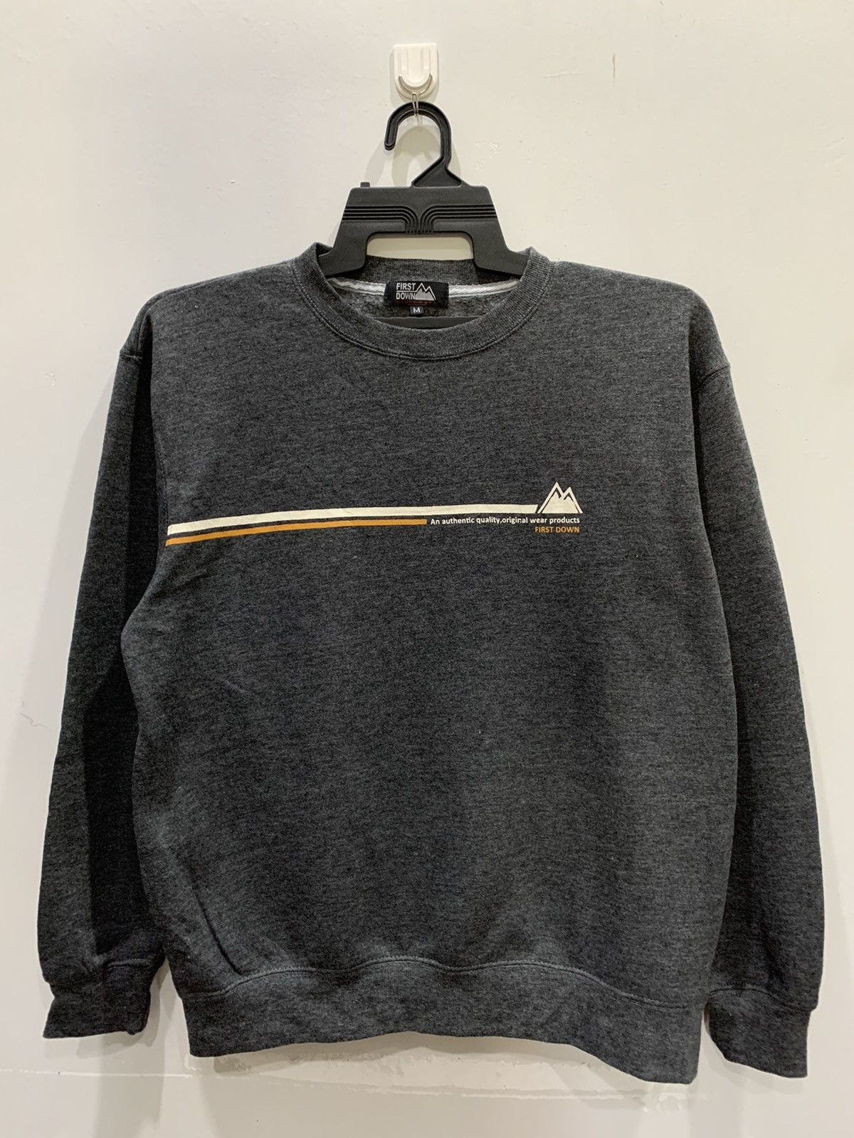 First MFG Co. × Japanese Brand × Vintage FIRST DOWN Sweatshirt Size M Fit L Size US L / EU 52-54 / 3 - 1 Thumbnail