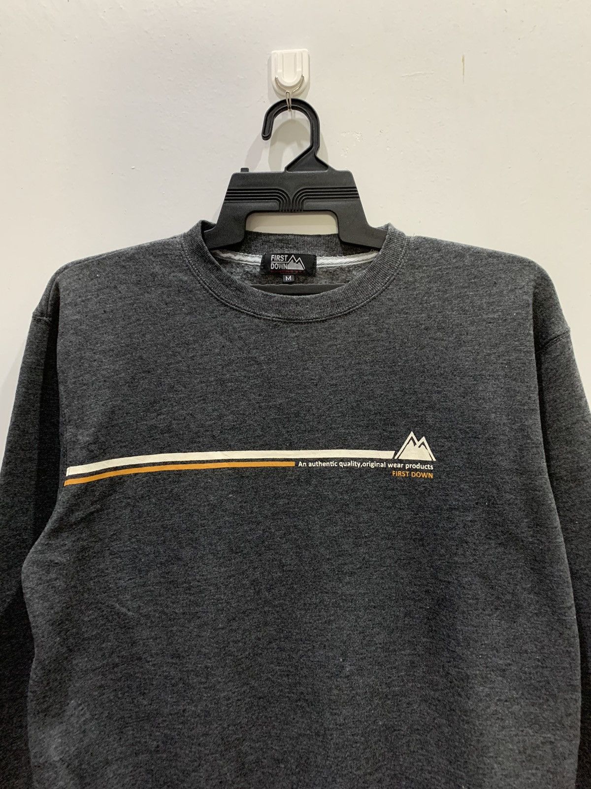 First MFG Co. × Japanese Brand × Vintage FIRST DOWN Sweatshirt Size M Fit L Size US L / EU 52-54 / 3 - 2 Thumbnail