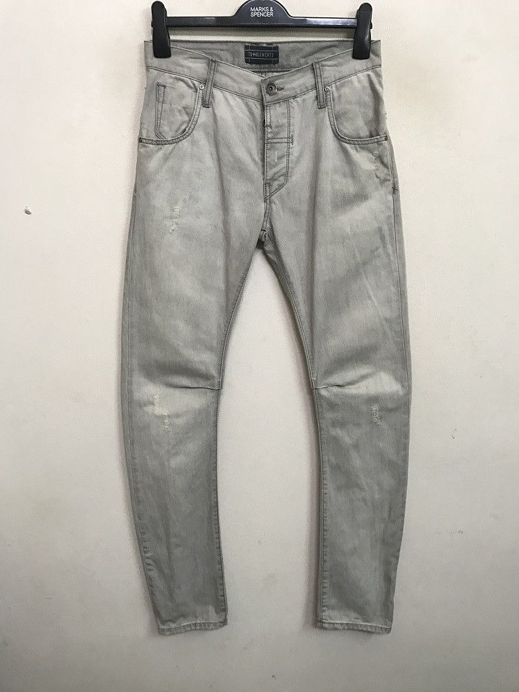 Vintage Zu Elements Distressed Curved Legs Tight fit Size US 30 / EU 46 - 1 Thumbnail