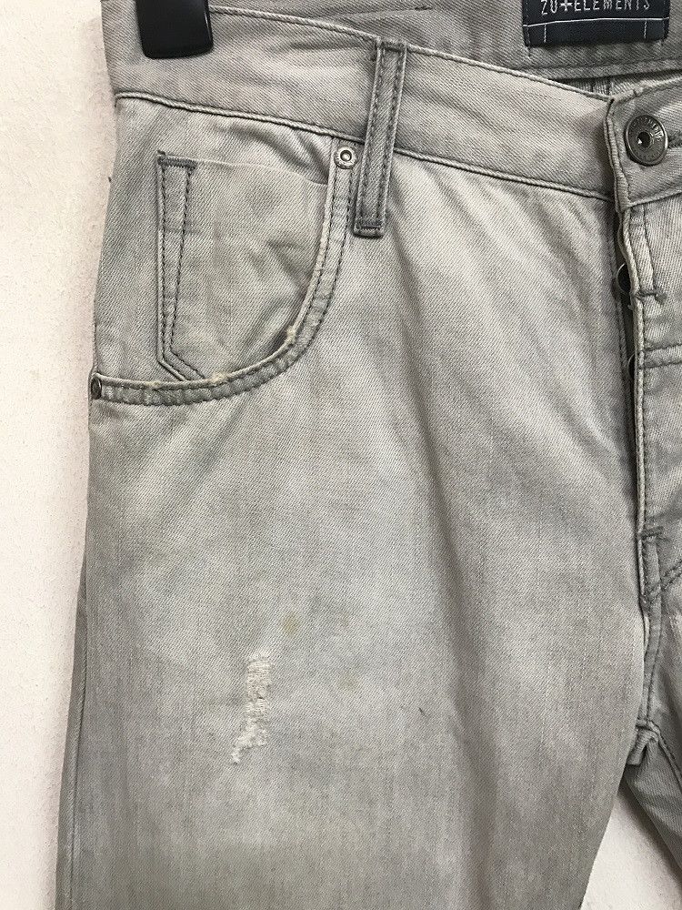 Vintage Zu Elements Distressed Curved Legs Tight fit Size US 30 / EU 46 - 2 Thumbnail
