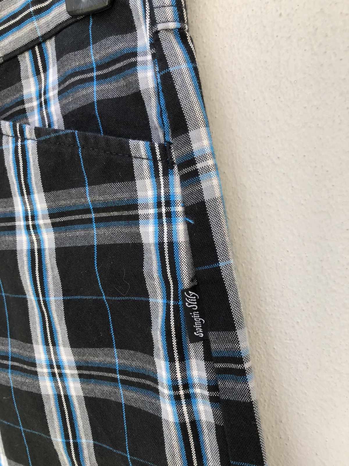 Vintage Japan Brand Swingin Slily Made in Japan Plaid Checks Pant Size US 30 / EU 46 - 10 Thumbnail