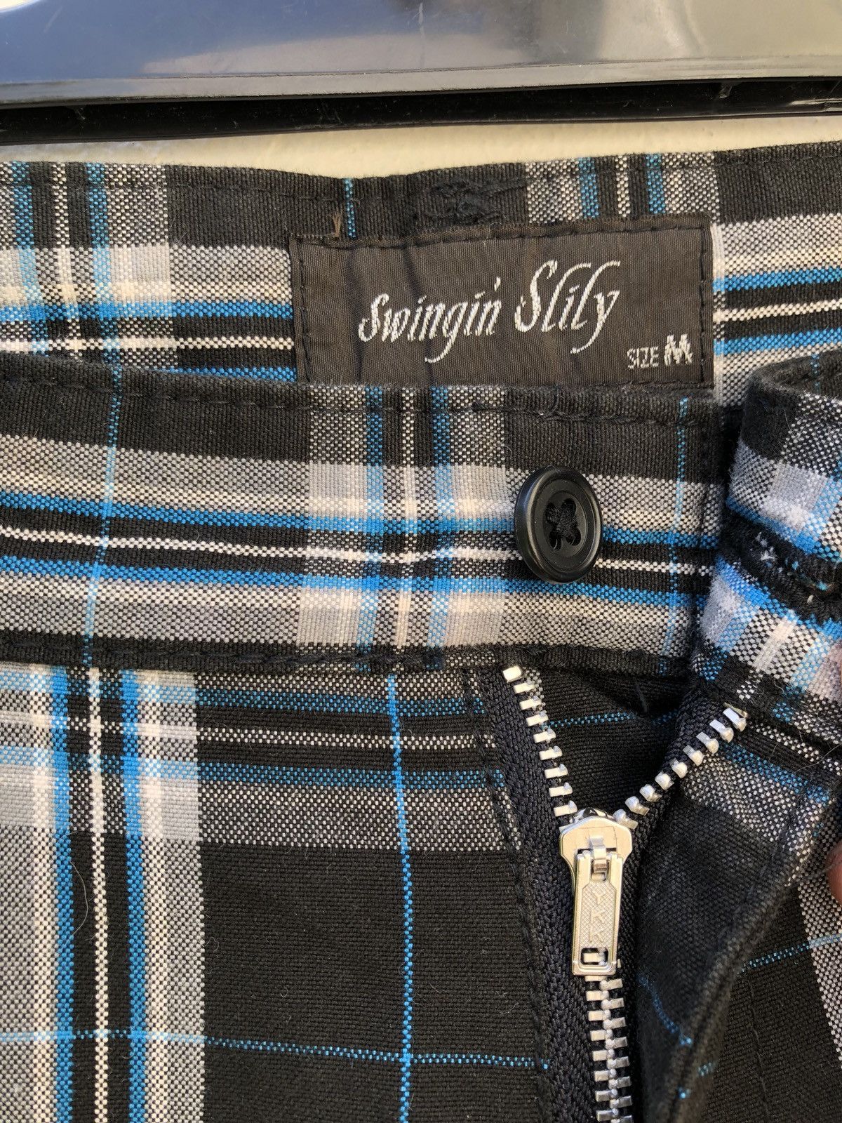 Vintage Japan Brand Swingin Slily Made in Japan Plaid Checks Pant Size US 30 / EU 46 - 9 Thumbnail