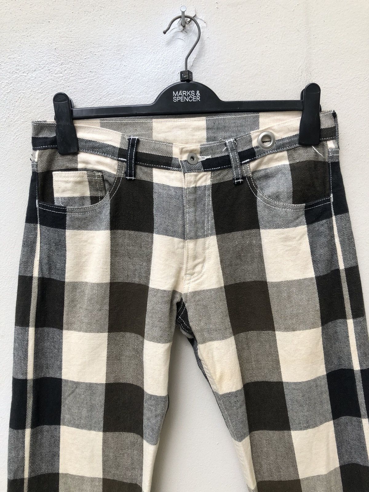 Vintage Stancetc Art Works Japan Checks Slim Pant Size US 30 / EU 46 - 7 Thumbnail