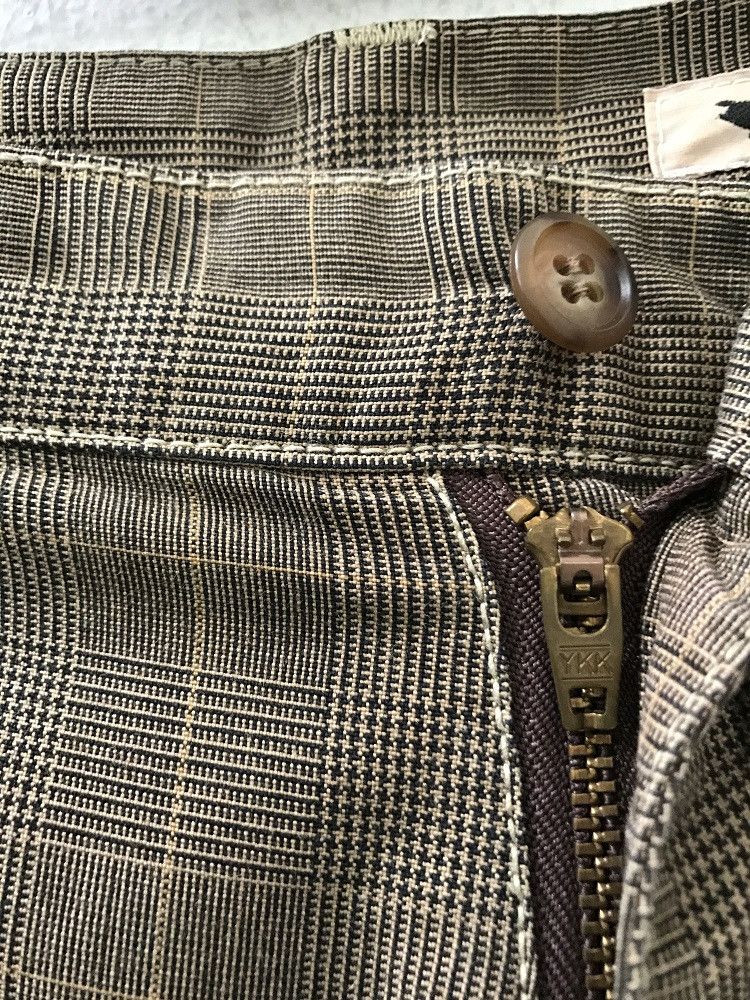 Vintage BOY'S ROOM Japan Wrinkle Leg Checks Cargo Trouser Pant Size US 30 / EU 46 - 8 Thumbnail