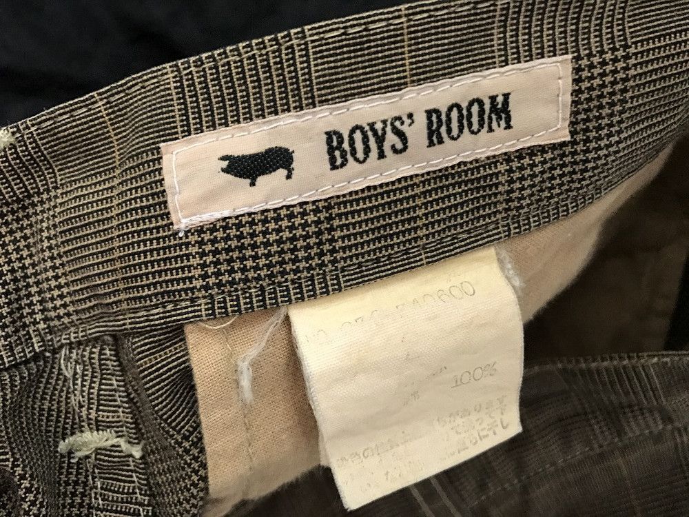 Vintage BOY'S ROOM Japan Wrinkle Leg Checks Cargo Trouser Pant Size US 30 / EU 46 - 18 Thumbnail