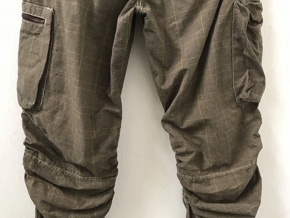 Vintage BOY'S ROOM Japan Wrinkle Leg Checks Cargo Trouser Pant Size US 30 / EU 46 - 12 Thumbnail