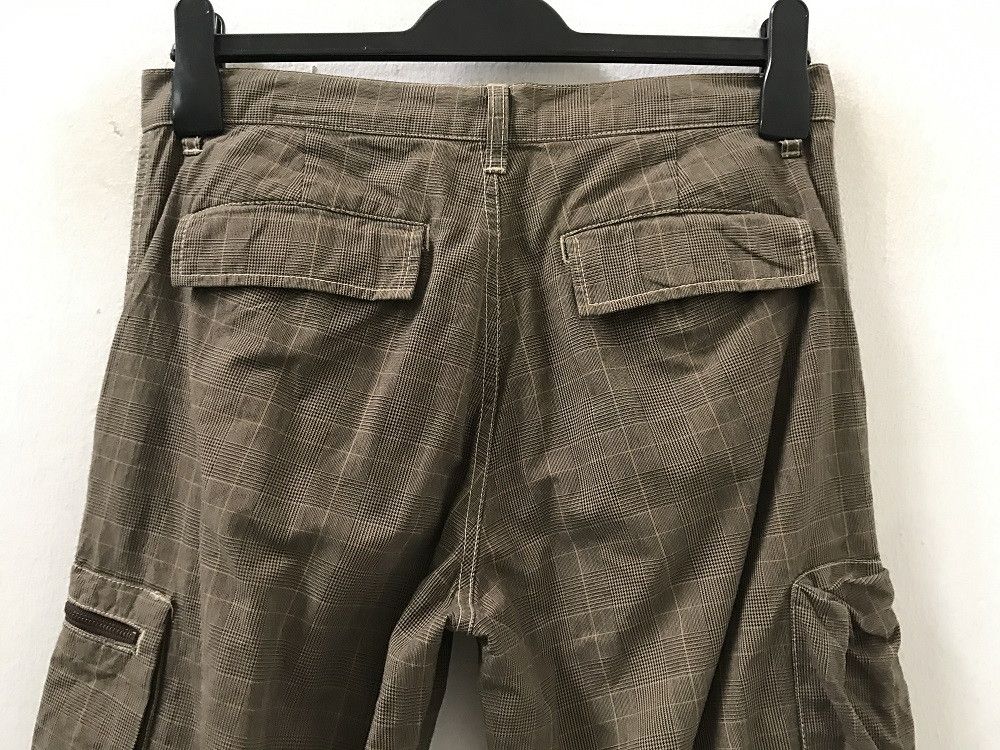 Vintage BOY'S ROOM Japan Wrinkle Leg Checks Cargo Trouser Pant Size US 30 / EU 46 - 11 Thumbnail