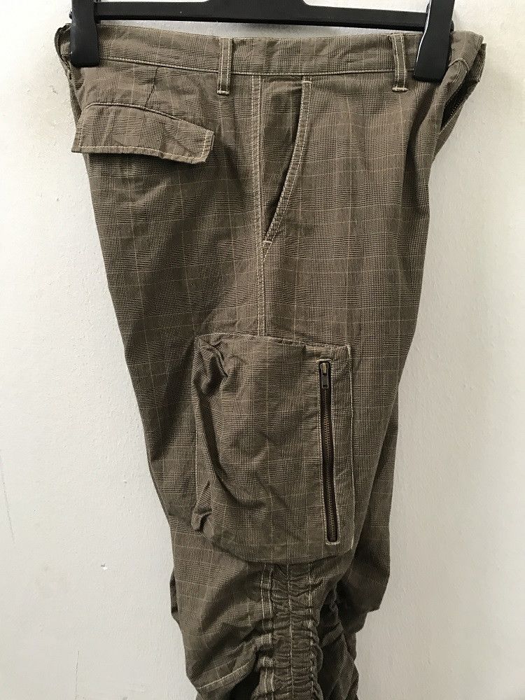 Vintage BOY'S ROOM Japan Wrinkle Leg Checks Cargo Trouser Pant Size US 30 / EU 46 - 17 Thumbnail