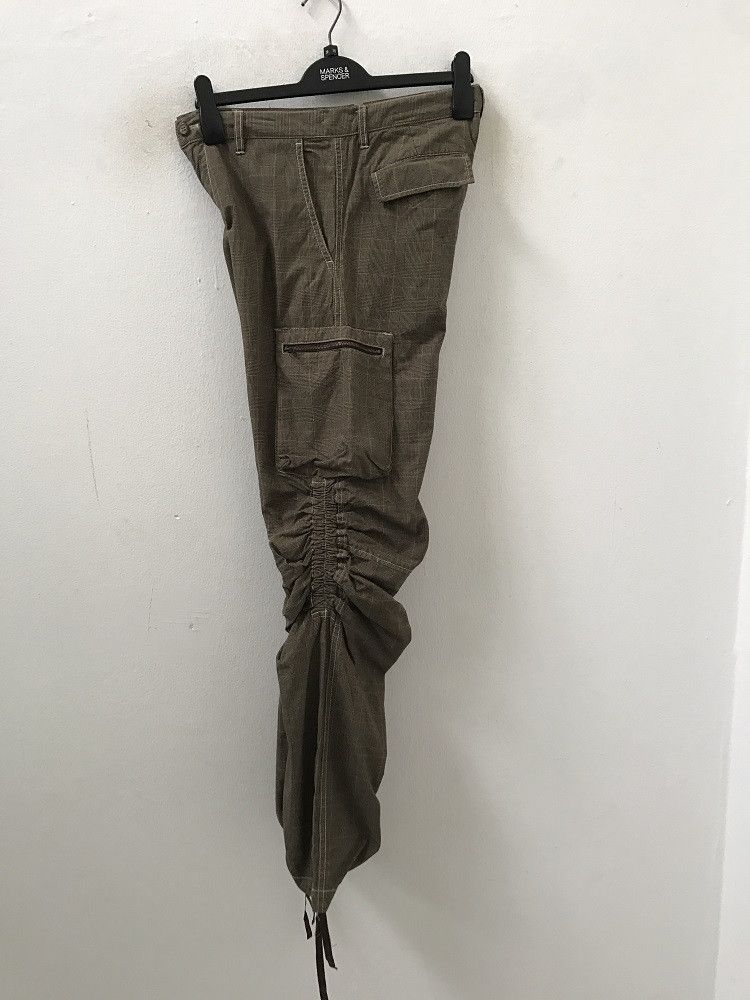 Vintage BOY'S ROOM Japan Wrinkle Leg Checks Cargo Trouser Pant Size US 30 / EU 46 - 14 Thumbnail