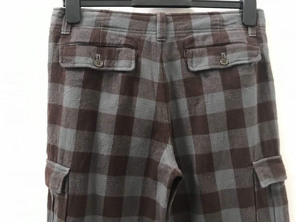 Vintage e Japan Check Drawstring Hem Cargo Trouser Pant Size US 30 / EU 46 - 9 Thumbnail