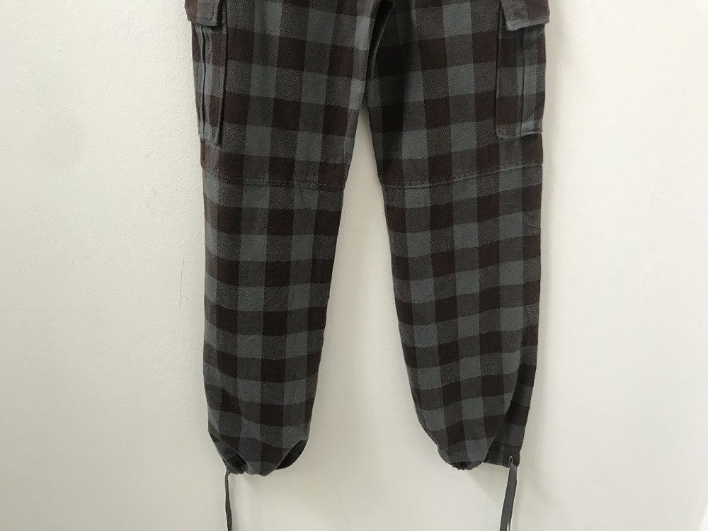 Vintage e Japan Check Drawstring Hem Cargo Trouser Pant Size US 30 / EU 46 - 10 Thumbnail