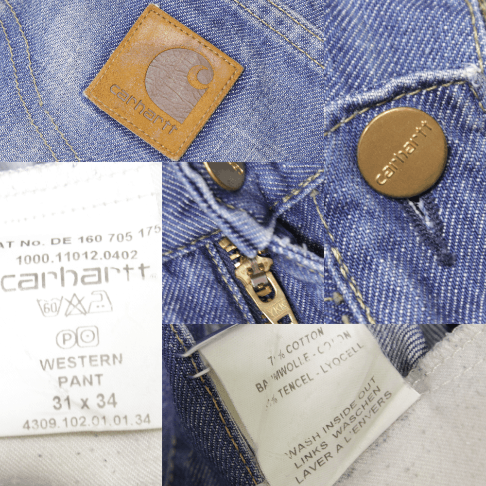 Carhartt 90S Logo Western Jeans Vintage Size US 31 - 9 Thumbnail