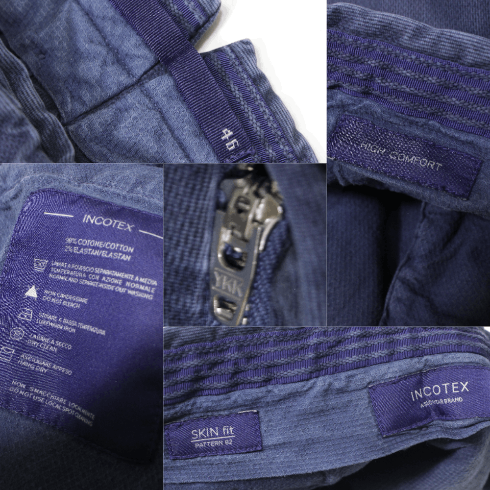 Incotex Garment Dyed High Comfort Skin Fit Pants Size US 30 / EU 46 - 8 Thumbnail