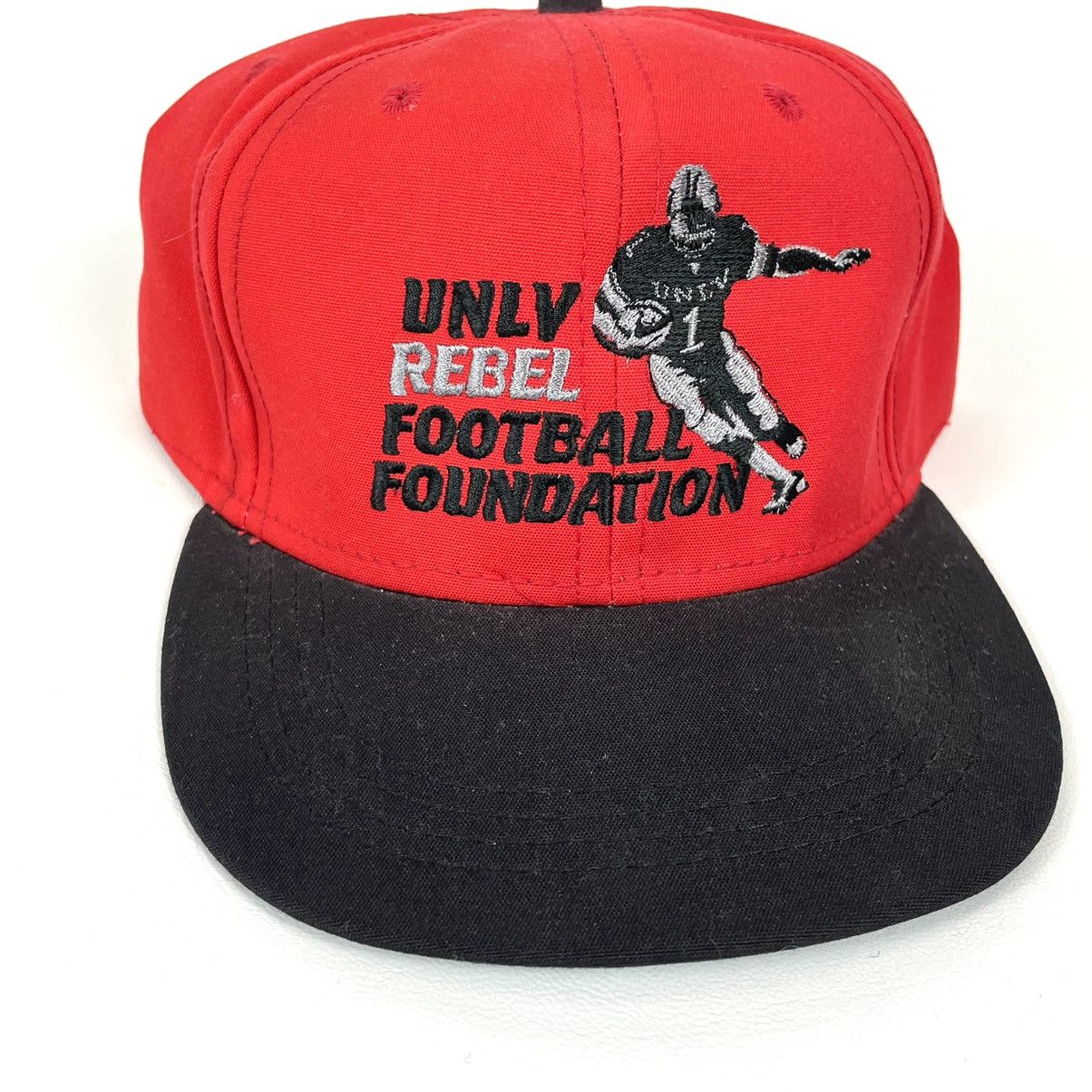 Vintage Deadstock 90’s UNLV Rebel Football Foundation Strapback Hat