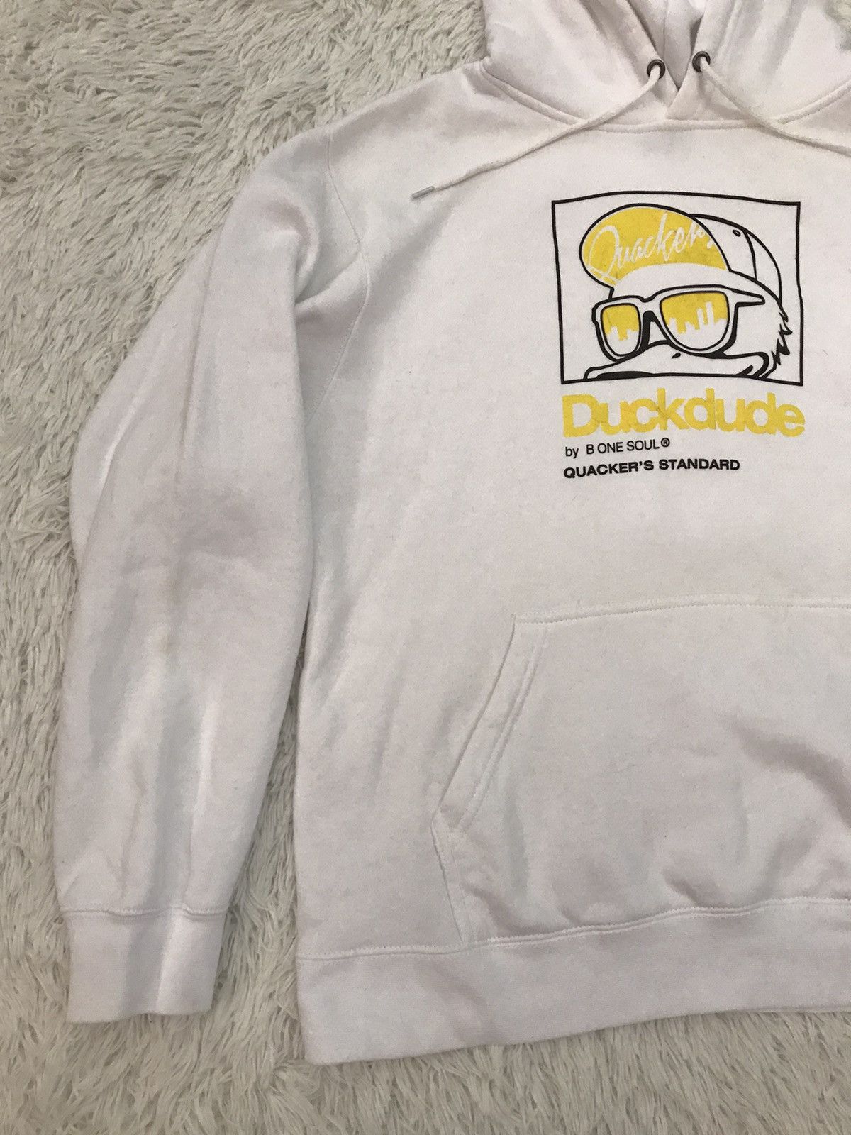 Japanese Brand Duckdude Quacker’s Standard No Racism Hoodie Size US M / EU 48-50 / 2 - 3 Thumbnail